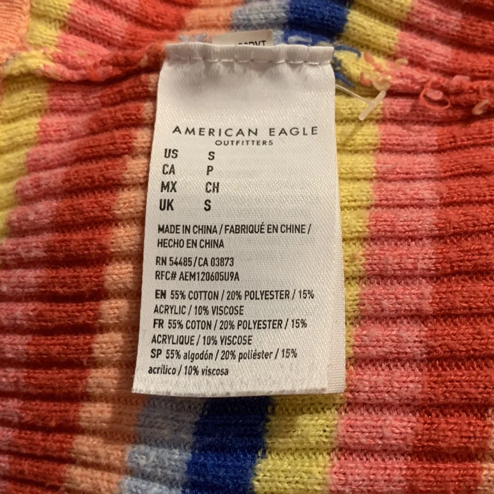 American Eagle pastel striped crop top - Picture 5 of 5